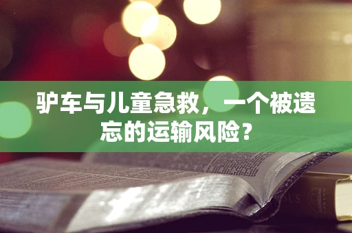 驴车与儿童急救，一个被遗忘的运输风险？