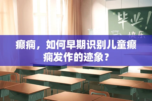 癫痫，如何早期识别儿童癫痫发作的迹象？