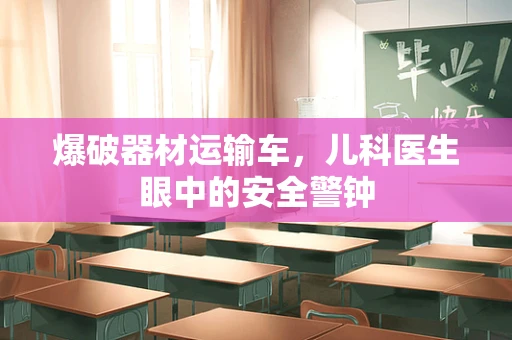 爆破器材运输车，儿科医生眼中的安全警钟