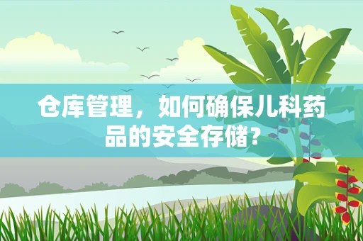仓库管理，如何确保儿科药品的安全存储？