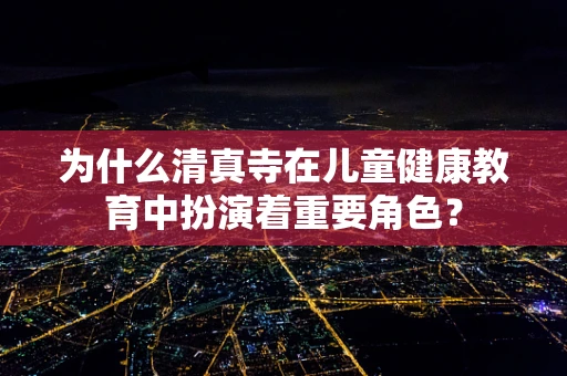 为什么清真寺在儿童健康教育中扮演着重要角色？
