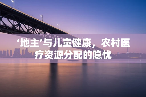 ‘地主’与儿童健康，农村医疗资源分配的隐忧