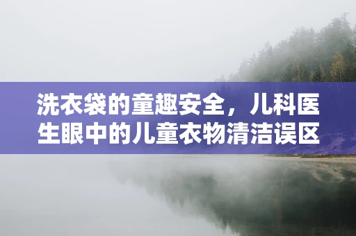 洗衣袋的童趣安全，儿科医生眼中的儿童衣物清洁误区
