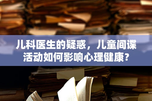 儿科医生的疑惑，儿童间谍活动如何影响心理健康？