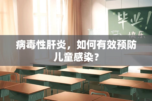 病毒性肝炎，如何有效预防儿童感染？