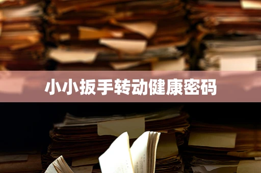小小扳手转动健康密码