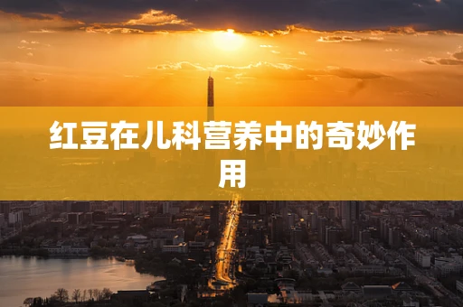 红豆在儿科营养中的奇妙作用
