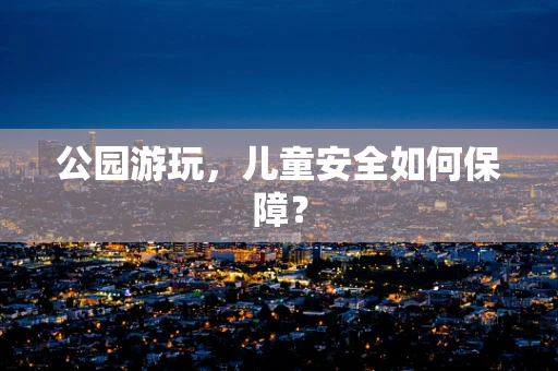 公园游玩，儿童安全如何保障？