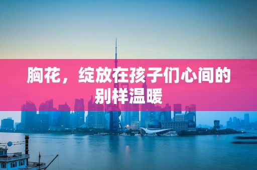胸花，绽放在孩子们心间的别样温暖