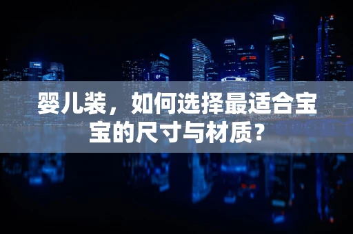 婴儿装，如何选择最适合宝宝的尺寸与材质？