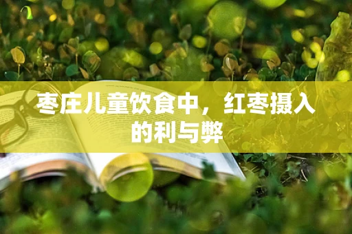 枣庄儿童饮食中，红枣摄入的利与弊