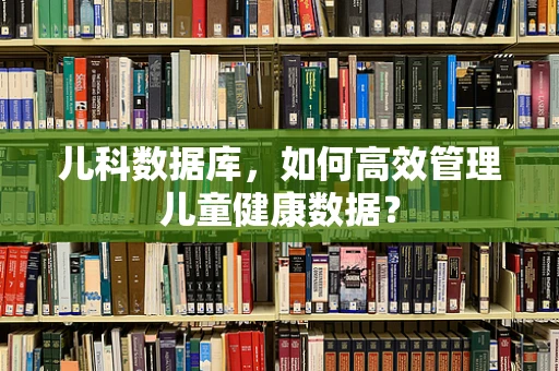 儿科数据库，如何高效管理儿童健康数据？