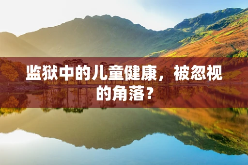 监狱中的儿童健康，被忽视的角落？