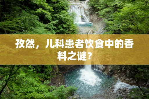 孜然，儿科患者饮食中的香料之谜？