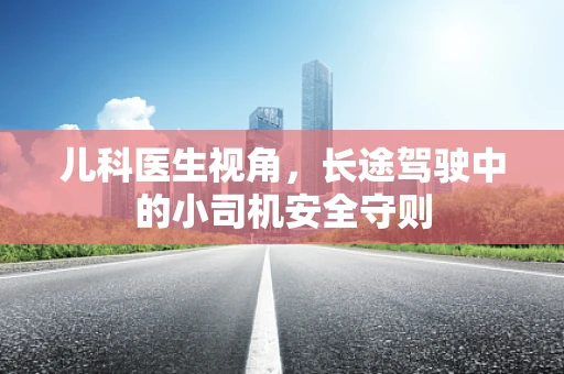 儿科医生视角，长途驾驶中的小司机安全守则
