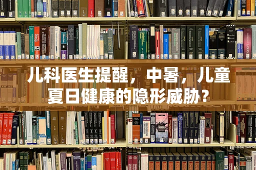 儿科医生提醒，中暑，儿童夏日健康的隐形威胁？