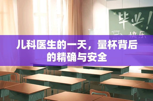 儿科医生的一天，量杯背后的精确与安全