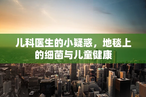 儿科医生的小疑惑，地毯上的细菌与儿童健康