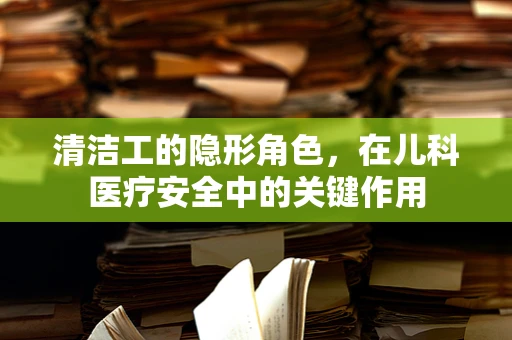 清洁工的隐形角色，在儿科医疗安全中的关键作用