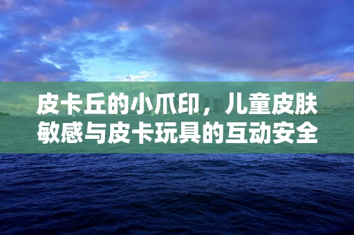 皮卡丘的小爪印，儿童皮肤敏感与皮卡玩具的互动安全