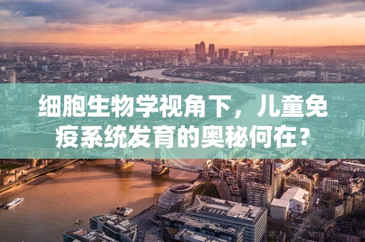 细胞生物学视角下，儿童免疫系统发育的奥秘何在？