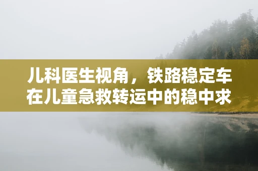 儿科医生视角，铁路稳定车在儿童急救转运中的稳中求胜