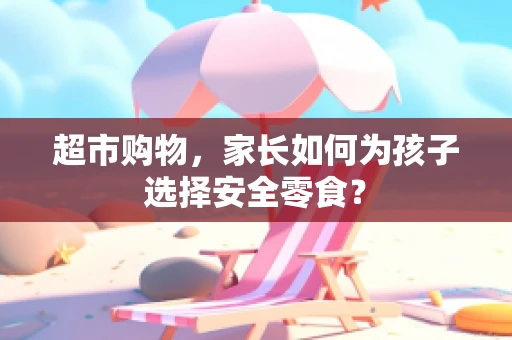 超市购物，家长如何为孩子选择安全零食？