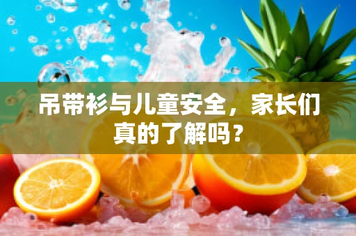 吊带衫与儿童安全，家长们真的了解吗？