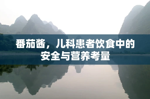 番茄酱，儿科患者饮食中的安全与营养考量