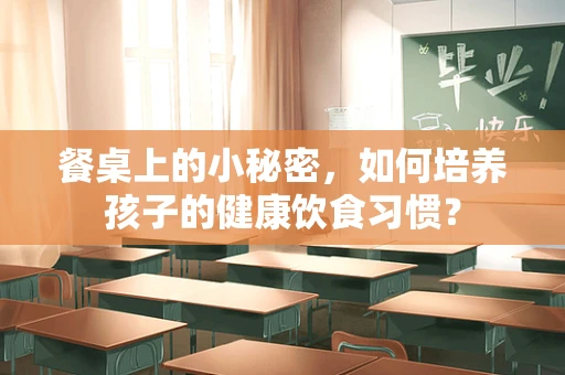 餐桌上的小秘密，如何培养孩子的健康饮食习惯？
