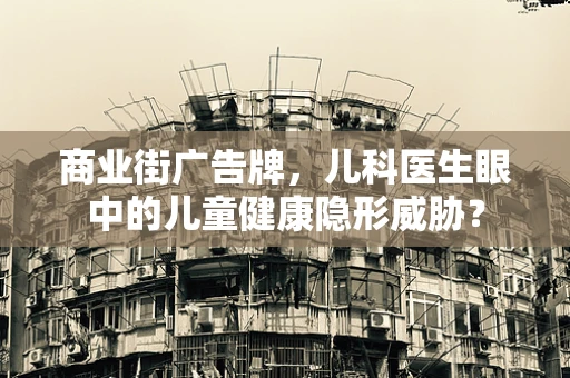 商业街广告牌，儿科医生眼中的儿童健康隐形威胁？