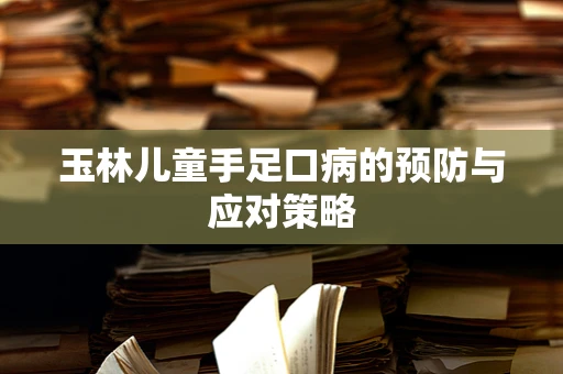 玉林儿童手足口病的预防与应对策略