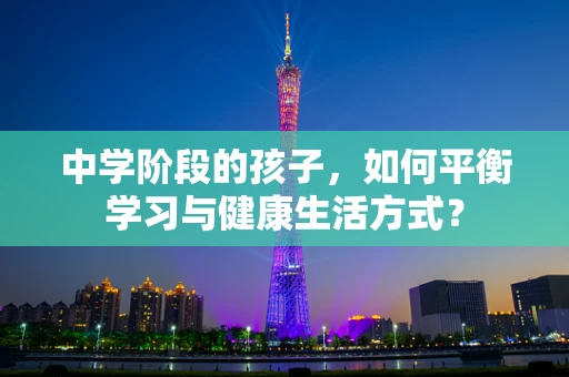 中学阶段的孩子，如何平衡学习与健康生活方式？