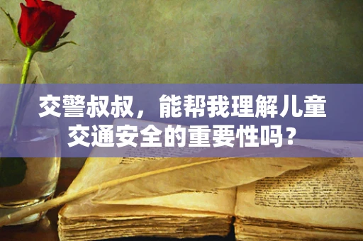 交警叔叔，能帮我理解儿童交通安全的重要性吗？