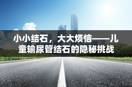 小小结石，大大烦恼——儿童输尿管结石的隐秘挑战