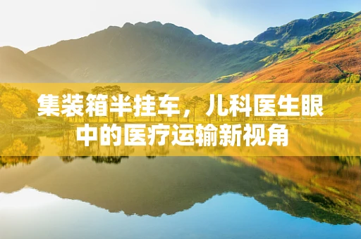 集装箱半挂车，儿科医生眼中的医疗运输新视角