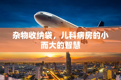 杂物收纳袋，儿科病房的小而大的智慧