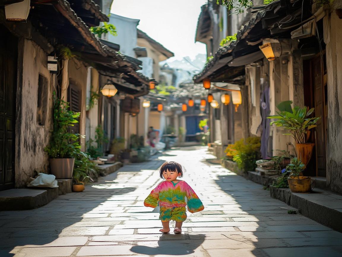 古镇街道的儿科迷路小患者,如何安全穿越健康的古街巷? 古镇街道的儿科迷路小患者,如何安全穿越健康的古街巷?