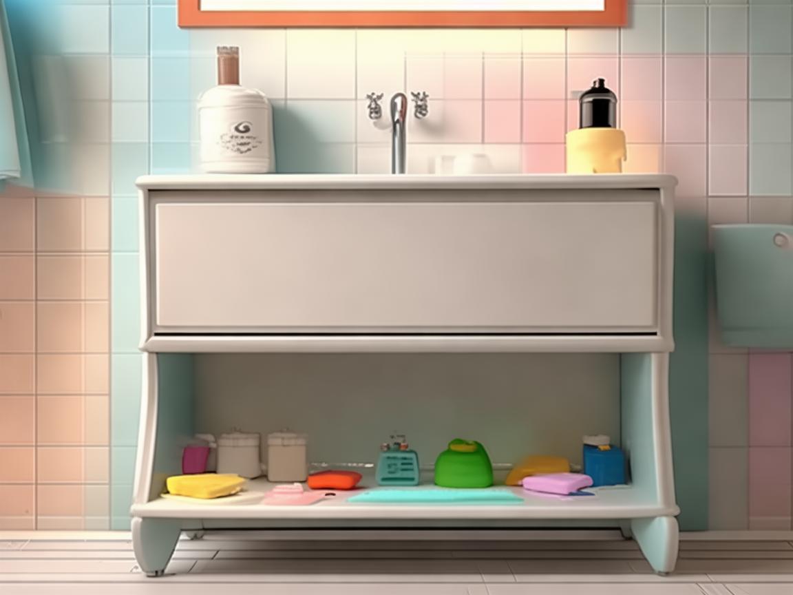 卫生间洗漱架，如何安全地放置儿童洗漱用品？