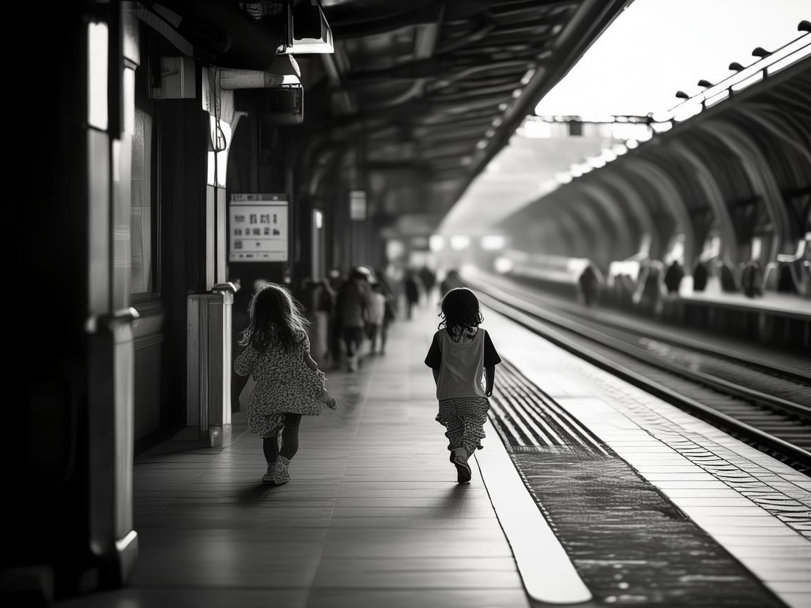 火车站站台，儿童安全出行的隐忧与对策