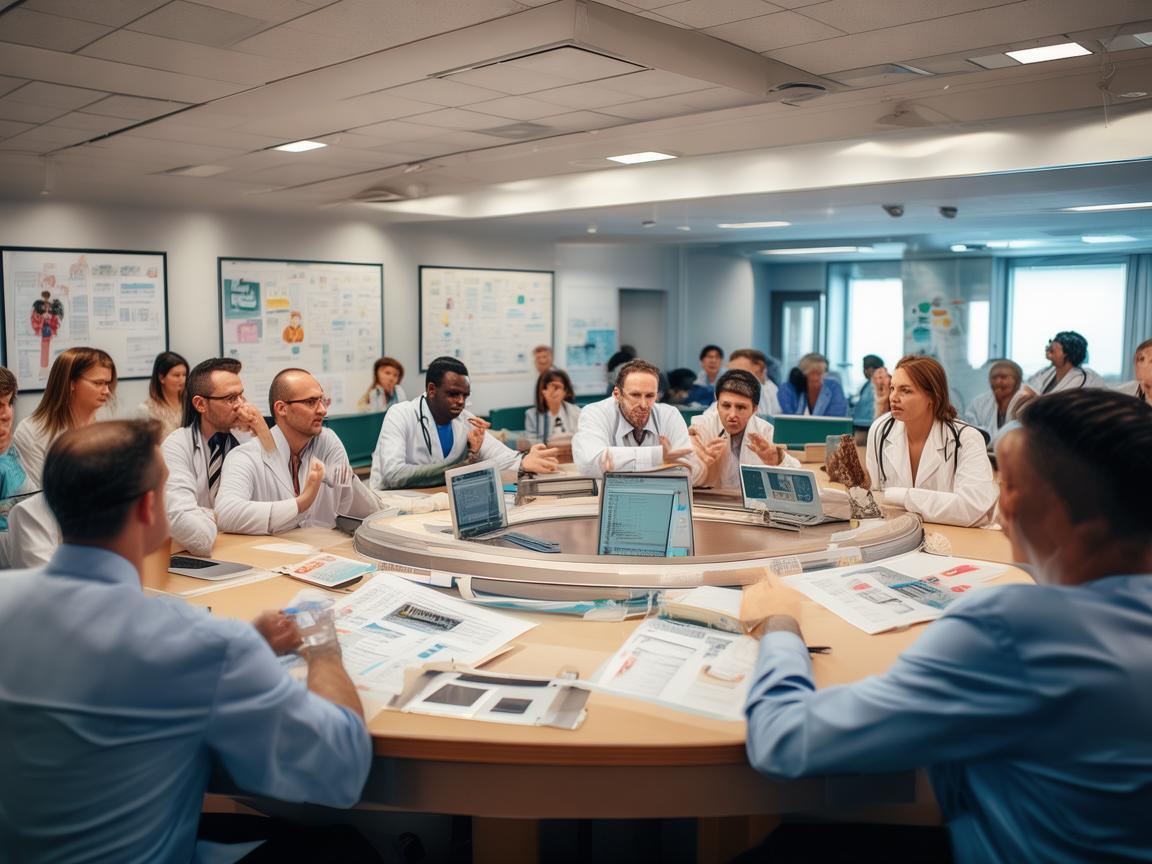 在儿科医疗会议中，如何高效利用会议室促进知识交流？