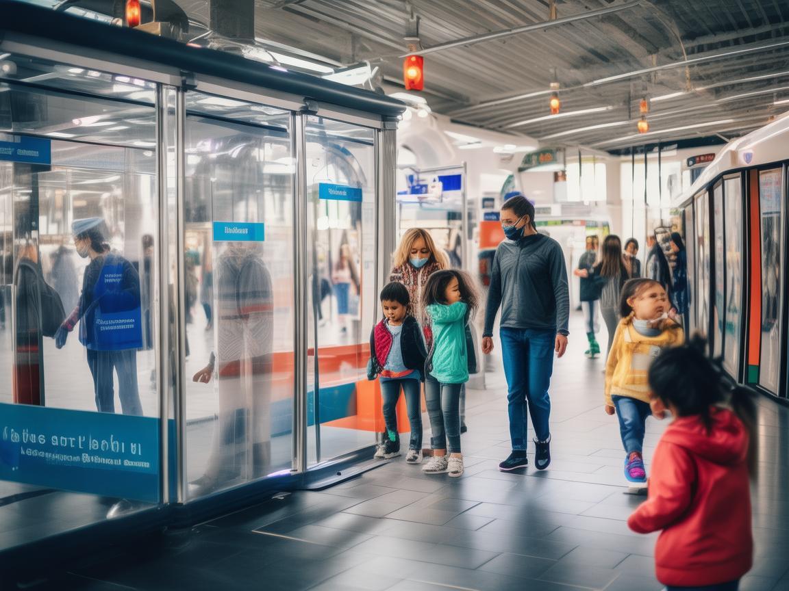 在公交枢纽站，如何保障儿童就医时的安全与健康？