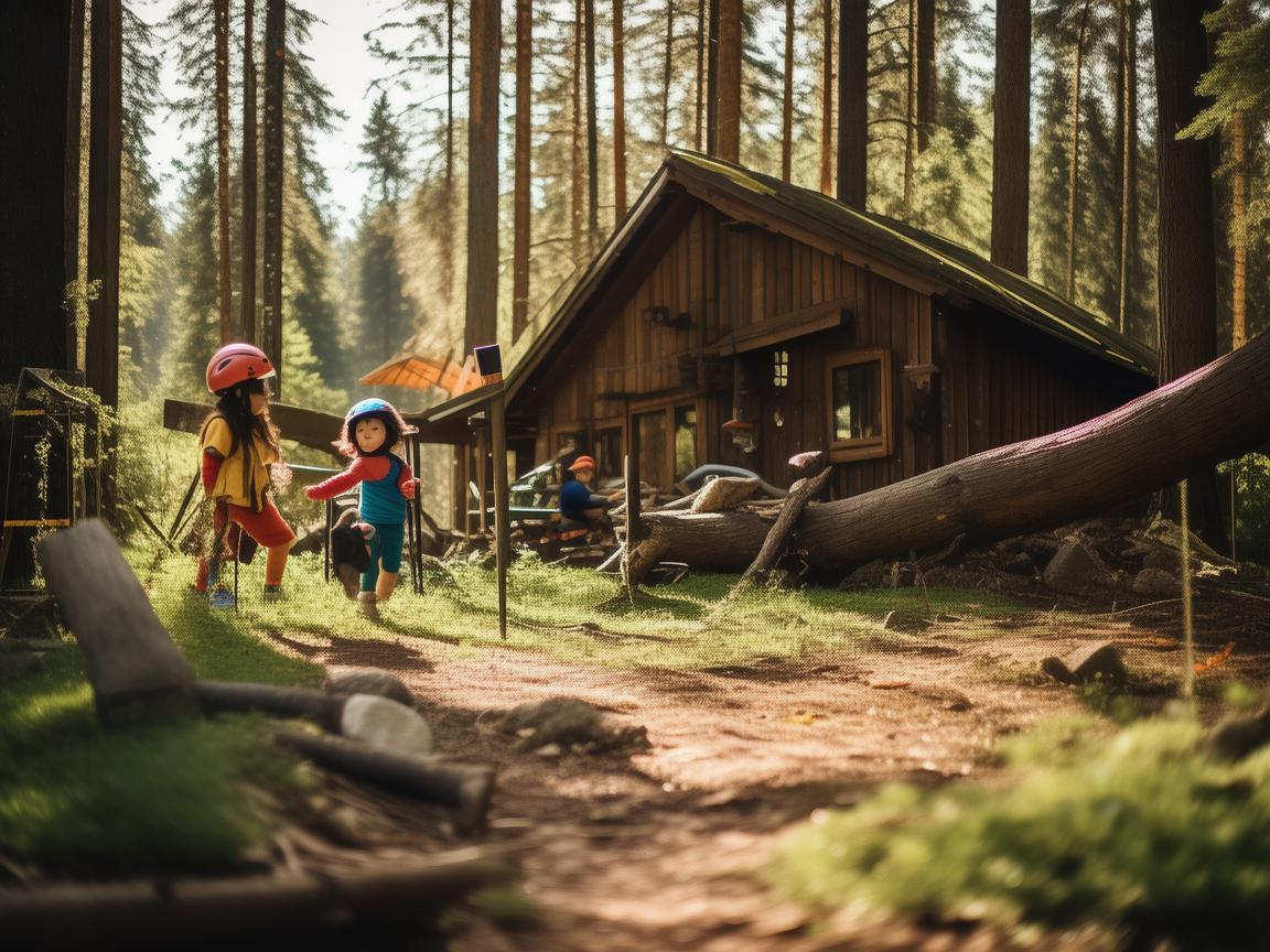 森林木屋，儿童户外玩耍的安全隐患与应对策略