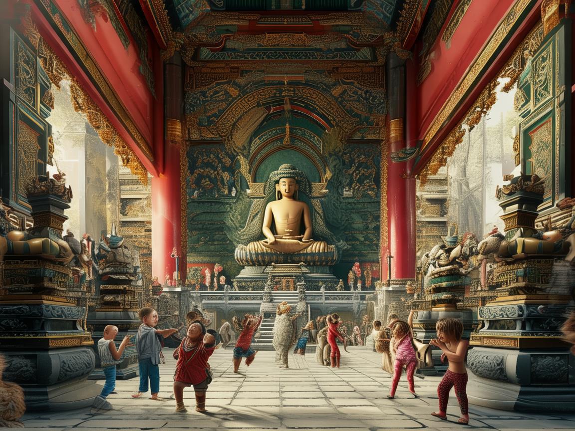 寺庙大雄宝殿，儿童健康与佛教信仰的神秘联系？