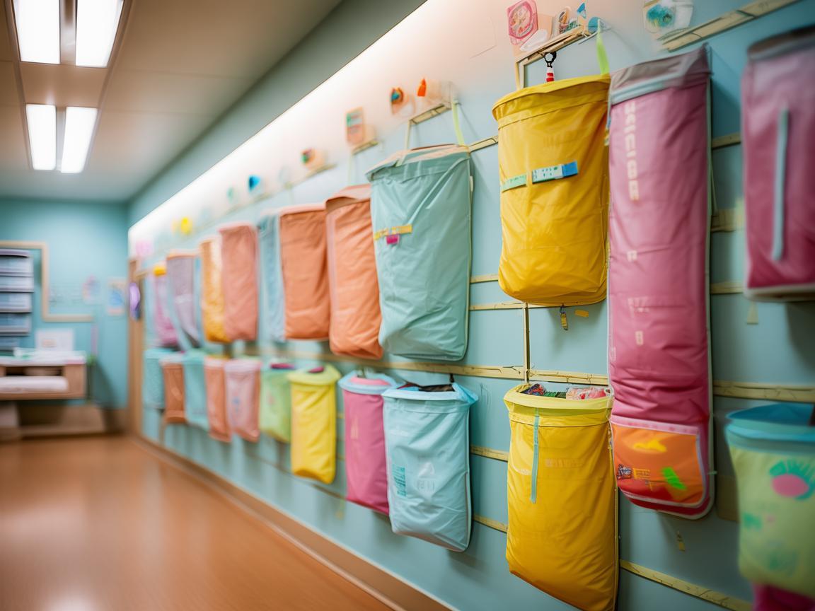 巧用壁挂式储物袋,优化儿科病房空间
