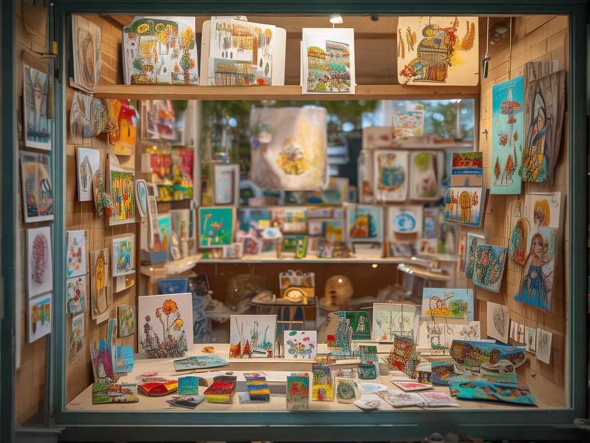 艺术品店橱窗,儿科医生眼中的儿童健康与艺术启蒙的交汇点 艺术品店橱窗,儿科医生眼中的儿童健康与艺术启蒙的交汇点