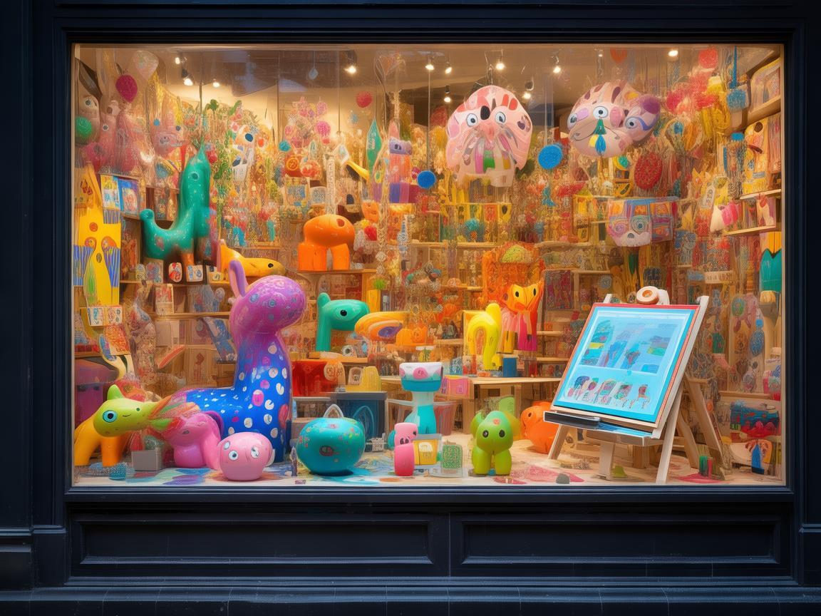 艺术品店橱窗，如何激发儿童对艺术的兴趣？