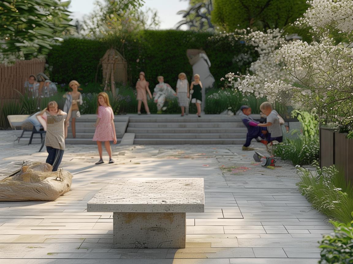 庭院石桌与儿童安全,当自然与安全相遇的挑战